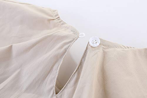 Image of Mud Kingdom Girls Long Sleeve Blouse Button Down Solid Color Loose Fit