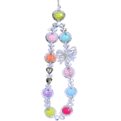 Cell Phone Strap With Cutting Crystal Beads | Phone Charms | Cutting Multi Beads Phone Charm, Detachable Phone Wrist Strap, Hands-Free Keychain Phone Accessories for Women Girls-image-24