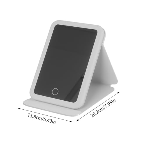 Miroir de voyage éclairé miroir de vanité de table rechargeable LED - 6