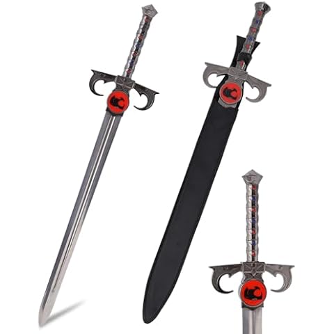 sanshimoxing 32'' Sword of Omens Metal Eye of Thundera Sword Replica Sword Suitable for Cosplay Decoration is not Sharp Cover