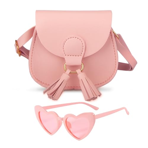 Qiuhome Bolsa infantil para meninas pequenas, Rosa, One Size