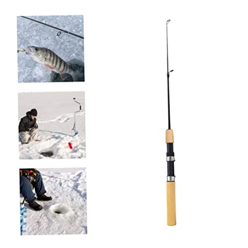 Liummrcy Mini Carbon Fiber Telescopic Ice Fishing Rod Winter Fishing Pole 0.6m,Fishing Gear - Image 3