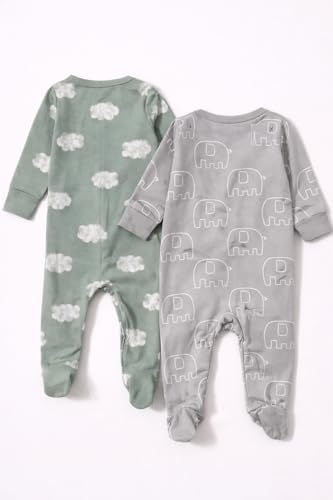 Image of TuddyBuddy 100% Cotton Multi Color Zipper Romper Sleepsuit /Romper /Jumpsuit for Baby Boy & Baby Girl