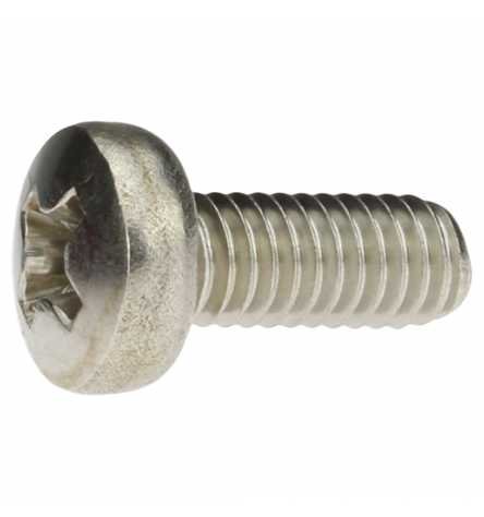 Reidl Linsenschrauben mit Kreuzschlitz 1,6 x 6 mm DIN 7985 A4 blank 1000 Stück