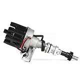 Electronic Distributor Elektronischer Verteiler für HEI-Zündung, passend für Ford 351C, 51C, 351M, 429, 460 V8, schwarze Verteilerkappe Zündverteiler