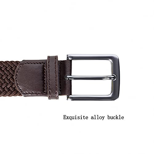 Image of AGEA Elastic Stretch Woven Braided Waist Belt for Men and Women