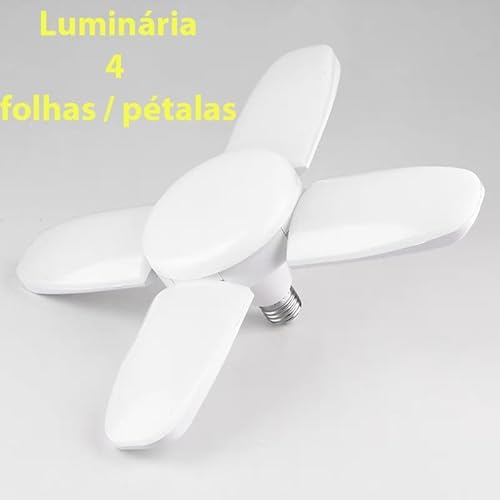 Lampada Led Dobrável 28w Pétala Bivolt Grande 35 cm