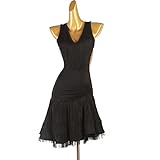 Material: Sexy Stil Tanzrock, professioneller Ballsaal Tanzrock. Auswahl von hochwertigem hautfreundlichem Nylon/Netzgarn hochwertigem Material, das übermäßiges Schwitzen verhindert und den Körper angenehm hält; Sie sind weich und elegant, In Dance Performance lässt das Kleid den Tänzer sich wohl fühlen und erfüllt die Anforderungen der Tanzperformance.