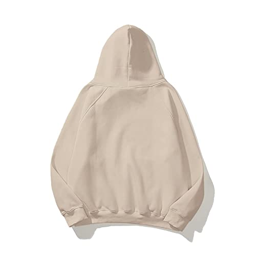 Lauweion-Women-Solid-Basic-Fleece-Letter-Loose-Hoodie-Sweatshirt-Long-Sleeve-Kangaroo-Pocket-Drop-Shoulder-Pullovers-Top