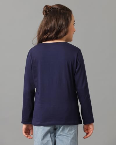 Image of Under Fourteen Only Girls Cotton Tops Collection - Round Neck, Crop Top, Full & Half Sleeve, Drop Shoulder, Ruffle Sleeve, Graphic Printed, Embroidered & Slub Knit Styles