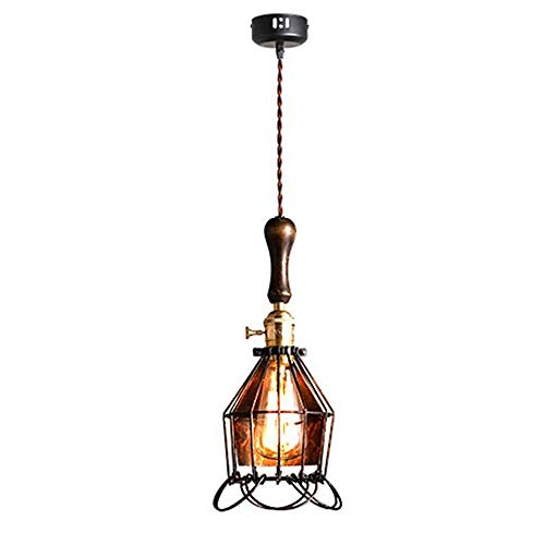 Lustre de la nuance en fer forgé cage pour décoration cuisine