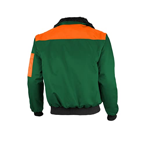 Foto von Qualitex - Pilotenjacke 4 in 1, Grün/Warnorange, L