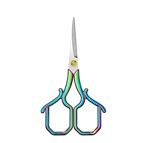 Gooffy Craft Scissors Colorful Embroidery Scissors Stainless Steel Sharp Pointed Scissors For Diy Craft Thread Cutting, Needlework Yarn & Sewing Scissors #TOP5