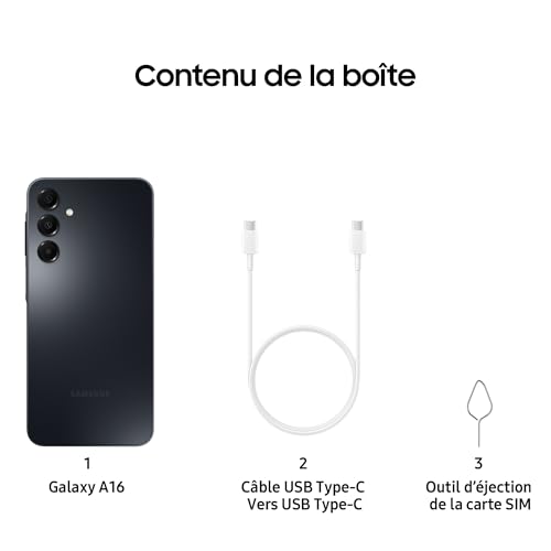 Samsung Galaxy A16 Smartphone Android Déverrouillé Écran 6 7" Batterie 5000 mAh Version FR - vue 4