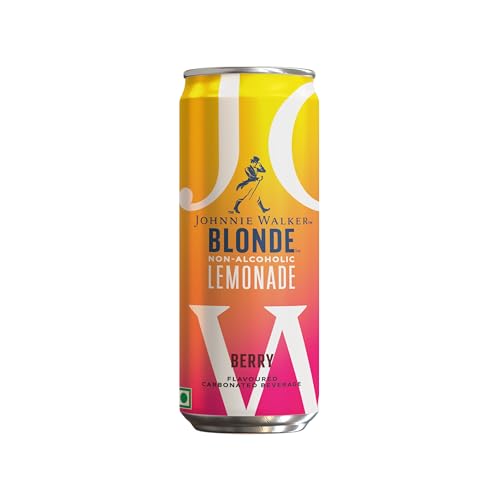 Image of Johnnie Walker Blonde Berry (Pack of 2 X 250 ML) - Refreshing Berry & Citrus Blend | Non-Alcoholic Premium Cocktail /Mocktail Mixer | Vibrant, Smooth & Perfect for Every Celebration