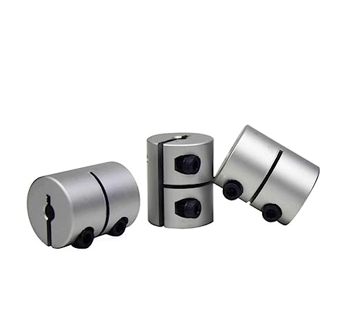 Rigid coupling,Stainless steel rigid coupling 1pcs D25L30 CNC Engraving Machine Rigid Coupling Stepping Servo Motor Ball Screw Clamping Coupling(6X10mm)