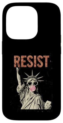 Resist Statue Liberty Bubblegum Equality Retro Edgy Protest �X�}�z�P�[�X iPhone 14 Pro �p