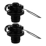 YARNOW 2 Pièces Valve Air Bateau Gonflable Lot Bouchons à Vis Étanches Remplacement Rap...