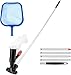 Gafild Kit di Pulizia Piscine, Retino per Piscina Set con Aspirapolvere Piscina & Telescopica, 3 Parti Kit di Manutenzione per Piscina Whirlpool Stagno Spas
