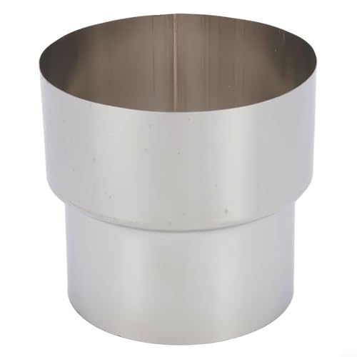 Reductor de conducto de chimenea de acero inoxidable, conector de tubo adaptador de tubo (Ø90 mm/Ø80 mm)