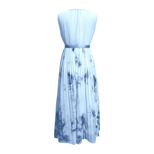 Robe d'été sans manches fluide pour dissimuler les rondeurs