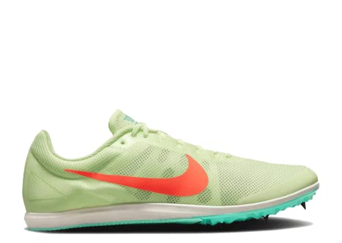 Nike Zoom Rival D 10 Track & Field Shoes Volt/Orange Size 12.5