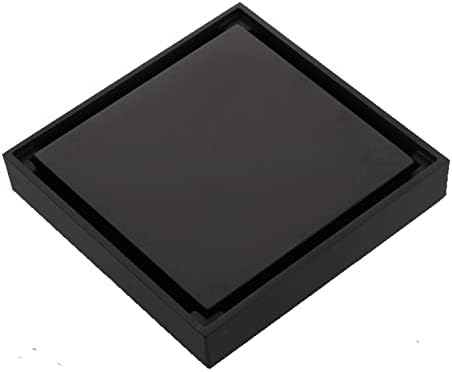 Floor Drain Square Floor Waste Grates 100X100 Shower Drain Black Bathroom Floor Drain Tile Insert Brass Bathroom Accessory