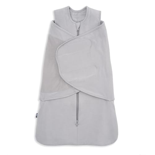 Image of HALO SleepSack SuperSoft Swaddle, Cozy Bamboo Viscose, 3-Way Adjustable Swaddle, 2 Way Zipper, 2 TOG
