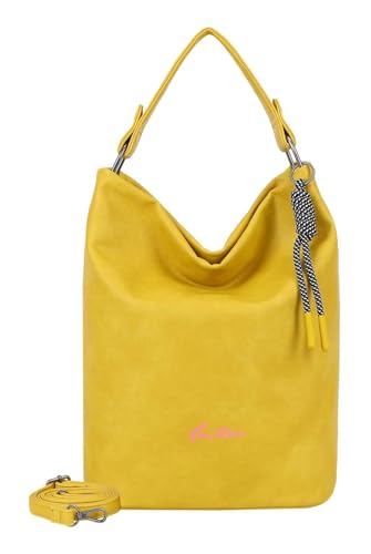 Sac Lou Hobo Fritzi aus Preußen jaune souple à grande bandoulière confortable