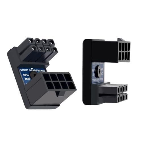 Adaptador de alimentación ATX 8P EPS macho a hembra 2 unidades miniatura 1