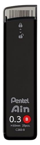 Pentel Grafites Ain para Lapiseiras 0.3mm 2B C283-2BO