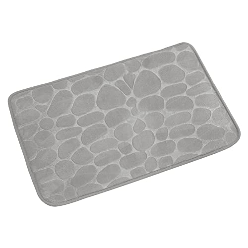 Tapete de baño antideslizante 60x40 cm gris