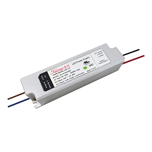 Image of 96W Power Supply Transformer Adapter /LED Driver- Waterproof IP67 100V-240V AC to 24V DC High-Efficiency- UL Listed, for LED Lights, Outdoor Lights with 3 Years Warranty
