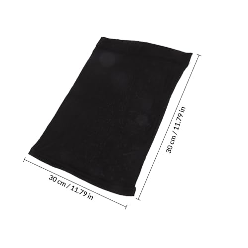 Pañuelo elástico para rastas de algodón negro que mantiene el cabello limpio 2