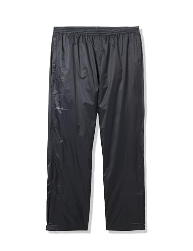 Pantalon de pluie Eddie Bauer Cloud Cap Homme grand et décontracté noir waterproof