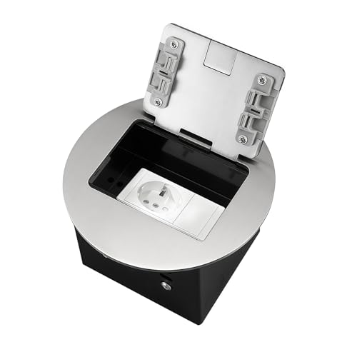 Embedded Socket Box, 250V 13A Stainless Steel Recessed Floor Outl...