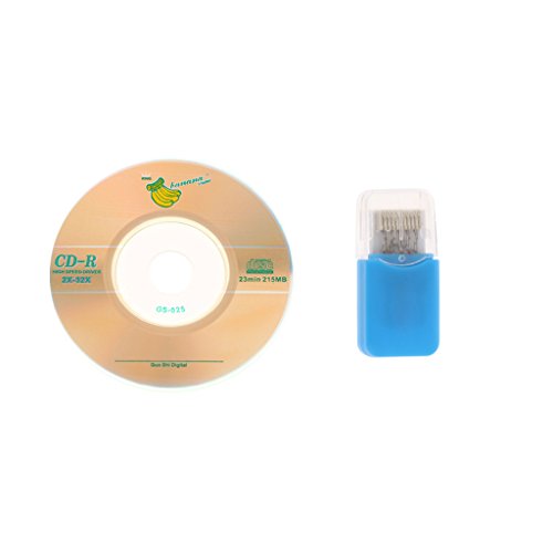 H HILABEE TF SD Card Reader Writer con Convertidor De Adaptador De CD para Sega Dreamcast DC Game Player - Azul