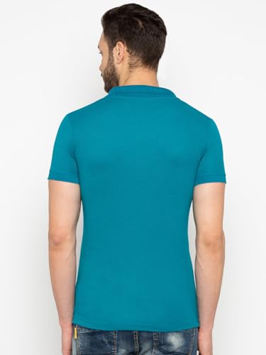 Image of Status Quo Men's Polo T-Shirt | Rich Cotton Blend | Slim Fit | All Day Comfort | Contrast Inner Placket | Polo Collar