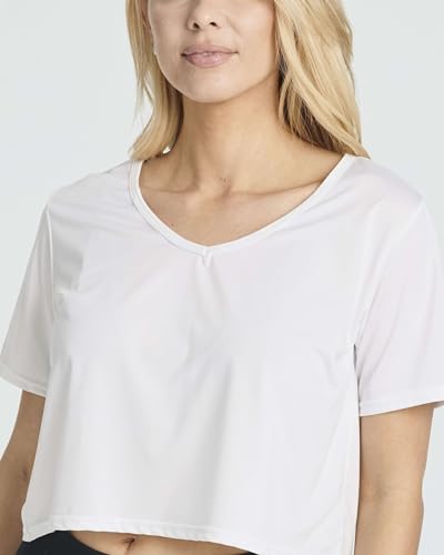 Real-Essentials-5-Pack-Womens-Dry-Fit-Short-Sleeve-V-Neck-Crop-Top-Boxy-Athletic-Tee