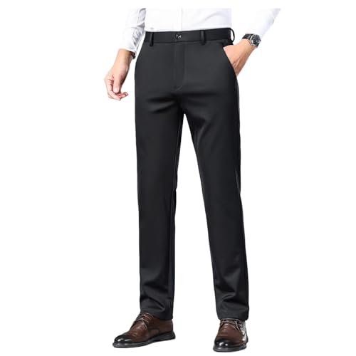 Classic Straight Men's Suit Pants, Business Casual Pants for Office and Casual wear