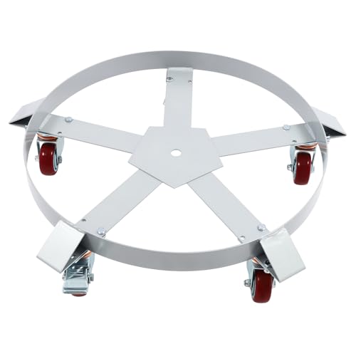 3PCS Soporte para Barril de 55 Galones con 5 Ruedas Grises miniatura 7