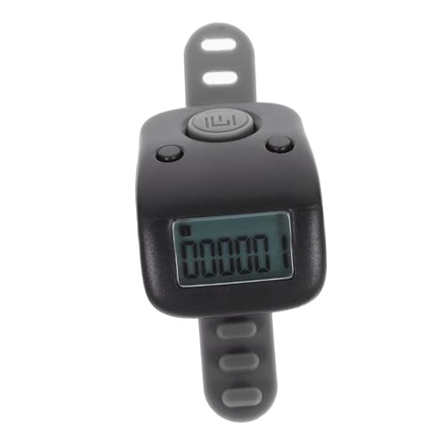 BRIGHTFUFU Rechargeable Digital Finger Counter Manual Clicker for Swimming Lap Counting Multifunctional Night Glow Ring Design Electronic Tally Counter