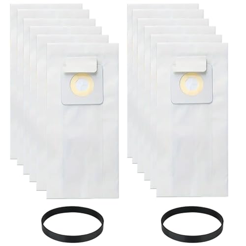 12+2 Pack Replacement Style 7 Vacuum Bags＆ Blets Compatible Bissell PowerForce 1739 3522 3525 71Y7 PowerGlide 3545 Plus 3350 3550 3553 Lift-Off 3554 Powertrak 6592 Powerlifter Pet 2019,Part # 32120 -  Rinakou, 32120,3031120