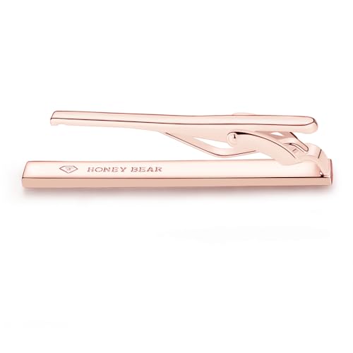 Image of HONEY BEAR 5cm /5.4cm /6cm Mens Tie Clip Bar for Normal Size Steel Business Wedding Gift 1.97 inch /2.12 inch /2.36 inch