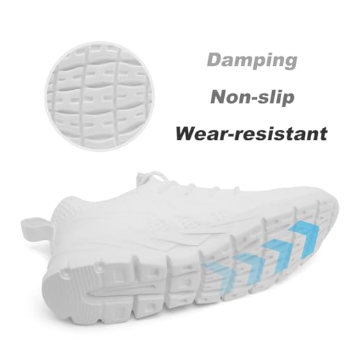 Men Slip On Running Shoes Lightweight Breathable Tennis Gym Sneakers Cushioned Sports Comfort for Walking Training Leisure Design3