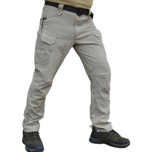 Men's Tactical Cargo Pants Casual Work Pants Multi-Pocket Lightweight Outdoor Hiking Cargo Trousers