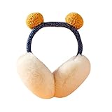 Orejeras cálidas Orejeras para mujer Orejeras largas y cálidas de felpa Orejeras, Felpa resistente al frío Gran regalo para niñas Niños Orejeras de piel sintética Invierno