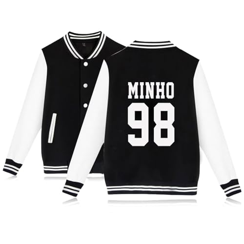 SKZ Baseball Varsity Jacket Bangchan Felix Hyunjin Jeongin Minho Bomber Jacket Pullover Sweatshirts For Women
