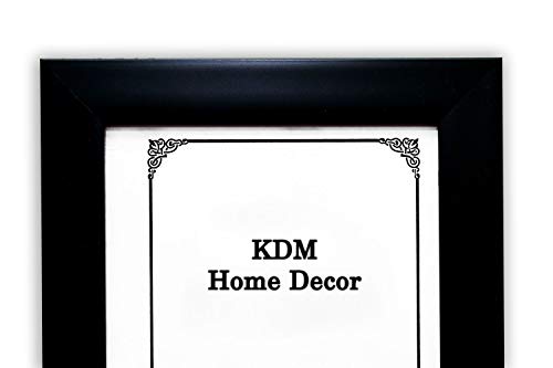 Image of Photo frame 8x12 /A4 Inches set of 2 Black Color Glass & Synthetic Wood Hanging /Table Top Modern Photo Frame for Wall Decoration