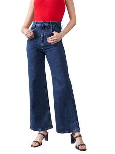 Image of Dolce Crudo Boot Cut High Rise Cropped Jeans for Women